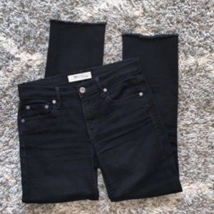 Gap For Good Raw Hem Black Cropped Jeans EUC